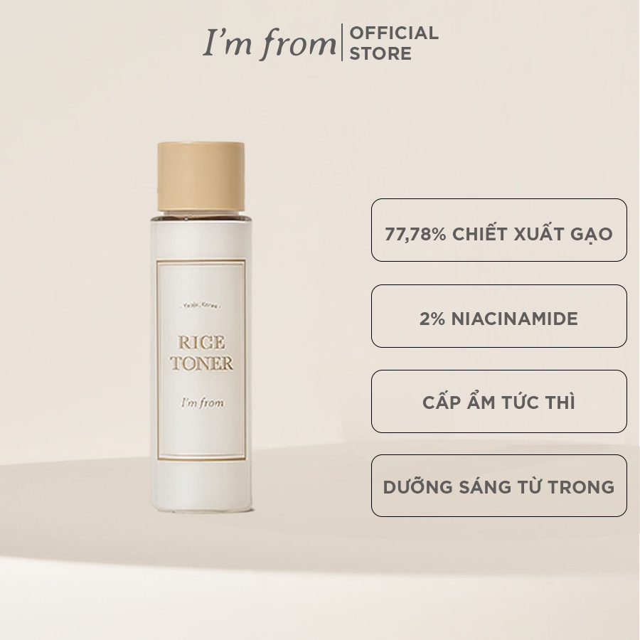 Ảnh [QUÀ TẶNG KHÔNG BÁN] I'm from nước hoa hồng Rice Toner 30ml 2