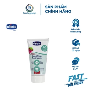 Kem Đánh Răng Hương Dâu Chicco 12M+ Hông Làm Tổn Hại Đến Men Răng Sữa Của Bé