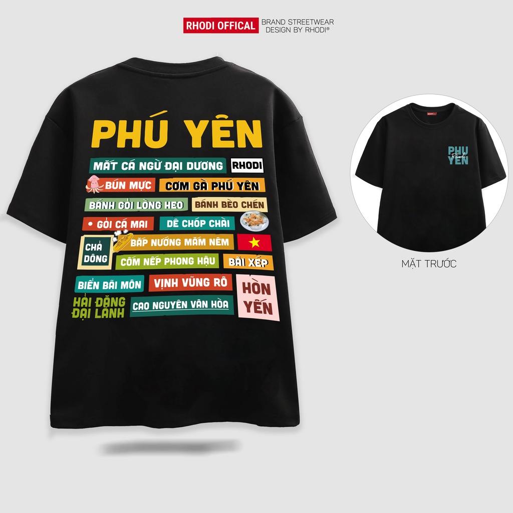 Áo thun local brand RHODI phông cổ tròn tay lỡ unisex nam nữ thế hệ genz Phú Yên