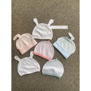 Mũ Sơ Sinh Miomio Cotton Mẫu Mới Mỏng Mềm Thoáng Mát Cho Bé | Minizon Kids