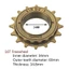 DELMER Xe Đạp Freewheel Bánh Xích 34MM Xe Đạp Bánh Răng Phụ Kiện Xe Đạp 12T / 14T / 16T Xe Đạp Freewheel