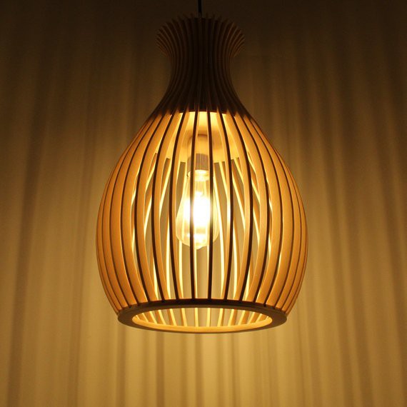 Đèn Gỗ thả trần DIY 150 trang trí siêu đẹp