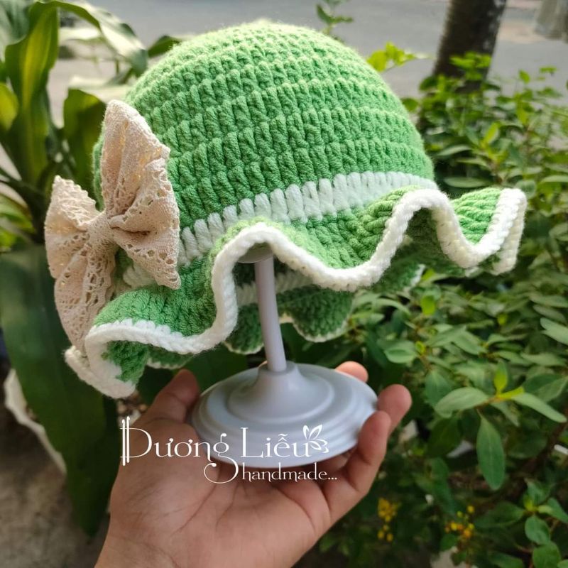 Nón len handmade vành xòe bèo mềm mịn cho bé | Shopee Việt Nam