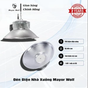 Đèn nhà xưởng Mayor Wolf 100W 150W 200W Bảo Hành 1 Năm Chính Hãng