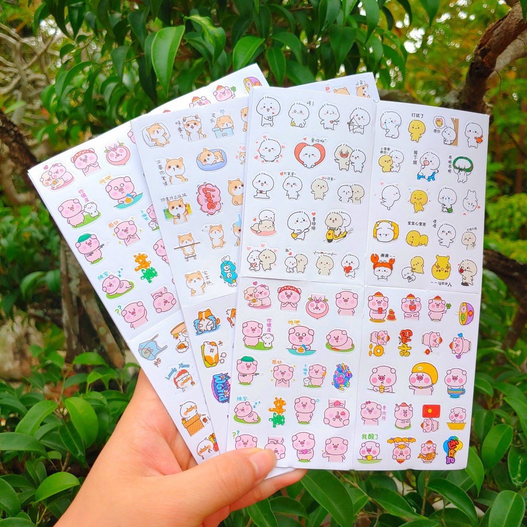 1 Tấm STICKER dán trong suốt nhiều chủ đề - Sale sticker phần thưởng ...
