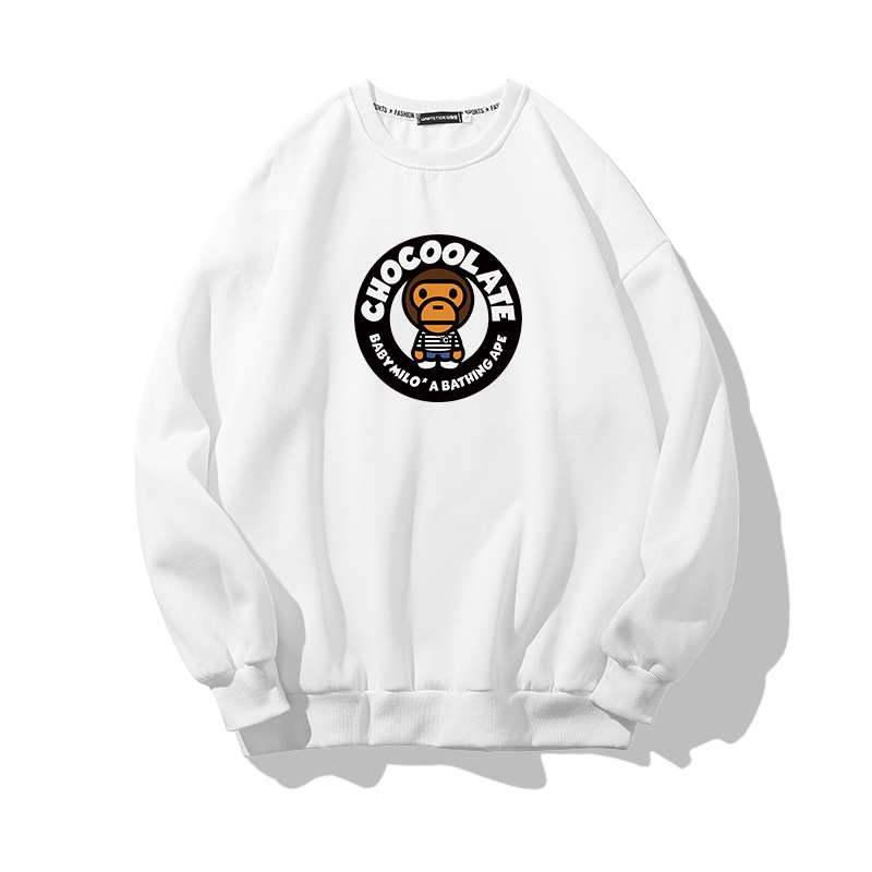 Áo Sweater Form rộng HappyFamily kiểu Unisex Chú Khỉ CHOCOLATE Chất Cotton 100 Cao Cấ
