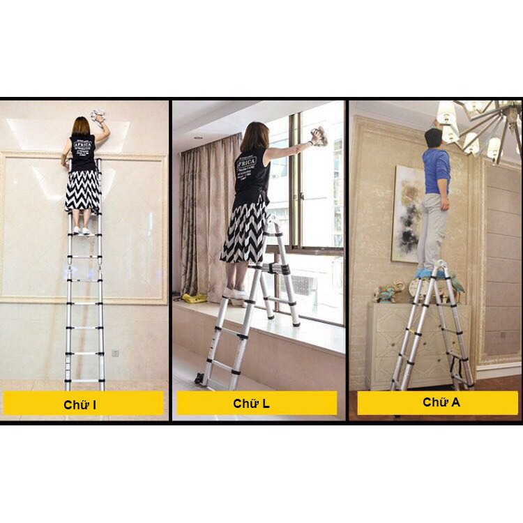 Thang nhôm rút đôi DIY TL-AI-56 tải trọng 150kg