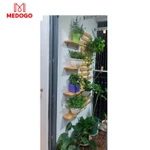 Bộ kệ gỗ ban công MEDOGO treo tường trồng hoa, cây cảnh, giá gỗ thông treo tường trang trí phong cách Hàn Quốc — ảnh 3