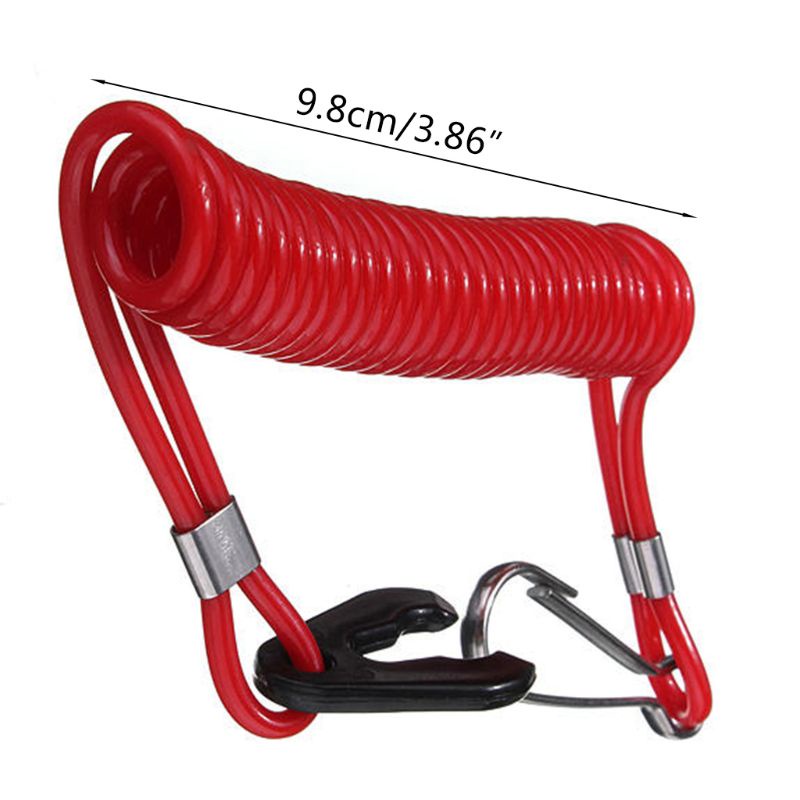 1PC Boat Motor Kill Stop Switch & Safety Tether Lanyard For  Outboard Moto