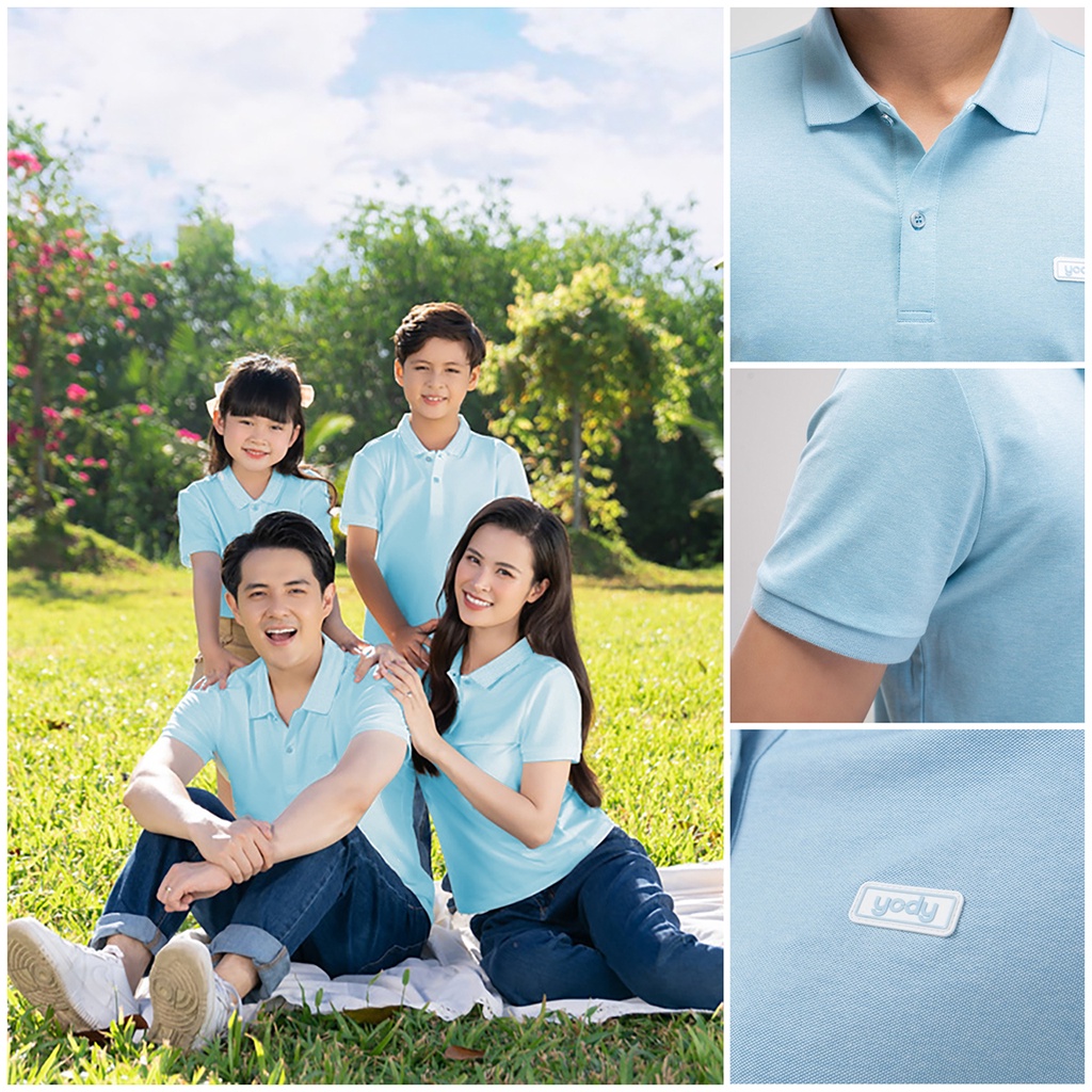 Combo 4 Hoặc 3 Áo Polo Gia Đình Mắt Chim Thương Hiệu Yody Apm3299, Apn3340,  Kid3052 | Shopee Việt Nam