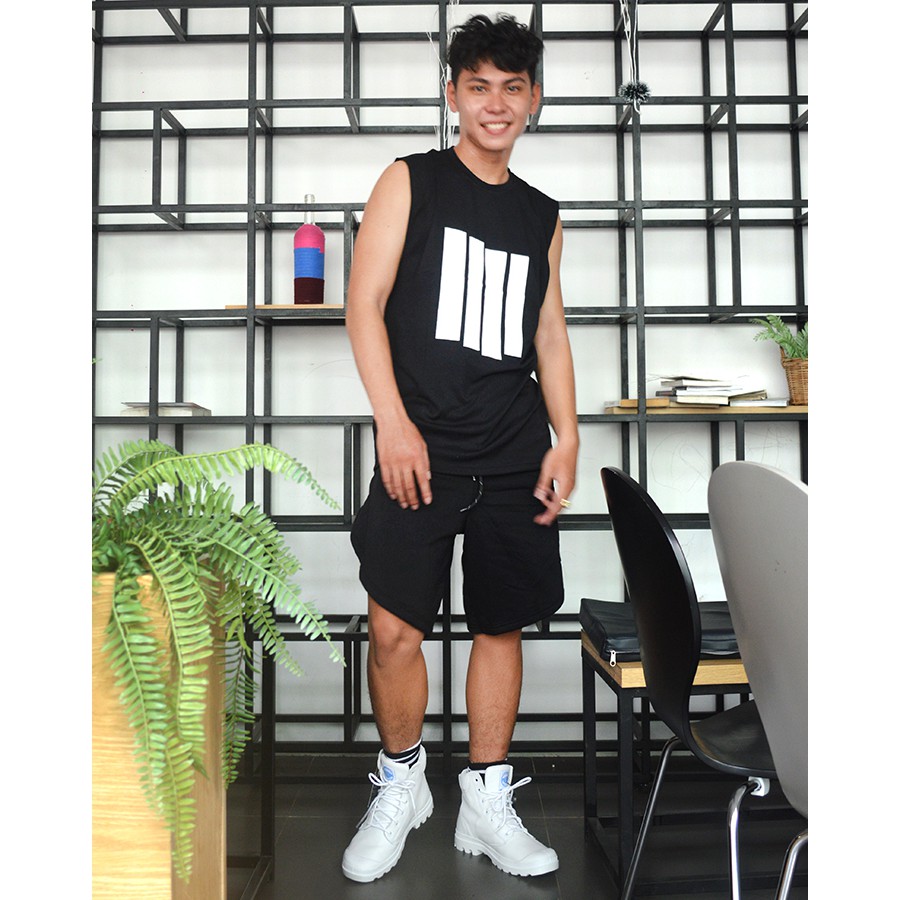 Áo thun Tanktop 4 sọc ICVCVNI Unisex