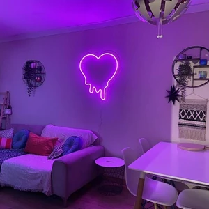 Đèn Led Neon Sign Trái Tim Kích Thước 40x36 cm