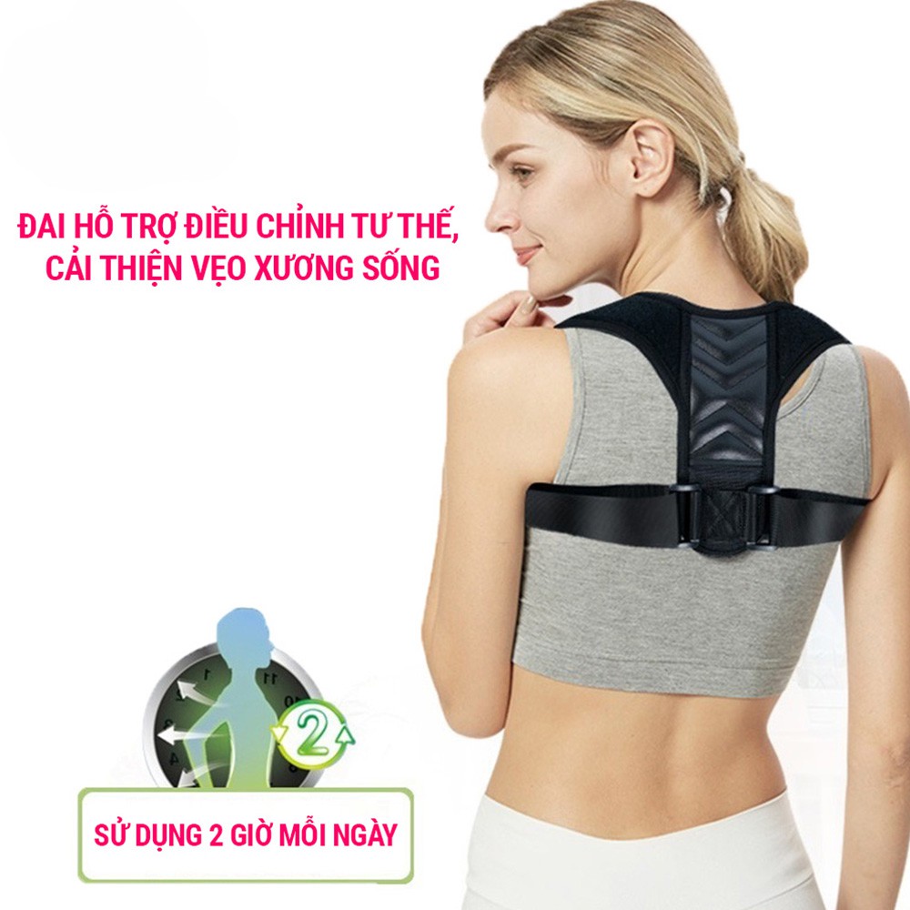 Đai chống gù lưng nam nữ Posture corrector điều chỉnh tư thế SPORTY BC16