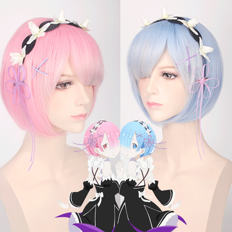 Tóc giả hóa trang nhân vật Ram trong anime Re: | Shopee Việt Nam