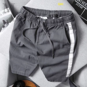 Quần Short nam, Quần ngắn nam Kaki phối viền kẻ trẻ trung phong cách