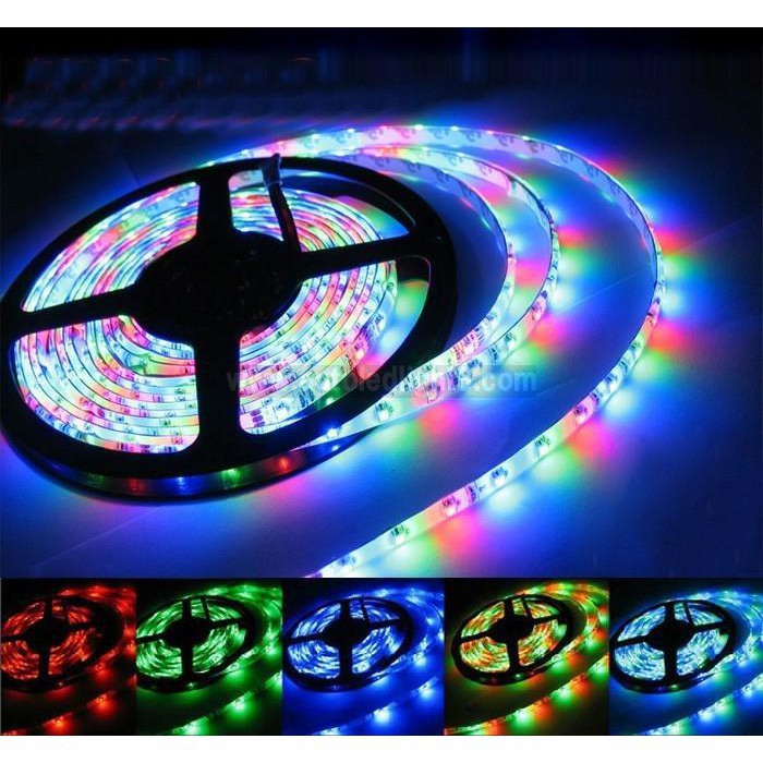 Bộ đèn Led dán 3528 đủ màu - Đỏ, dương, lá (RGB)+ Nguồn + Bộ khiển ...