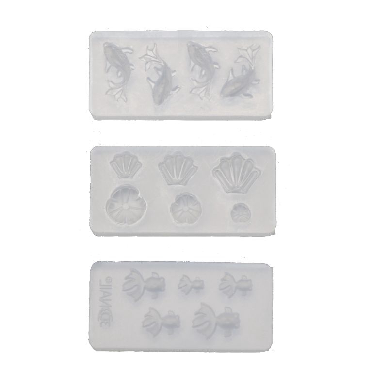 Bộ 3 Khuôn Silicone Nhiều Hình Đa Dạng Làm Trang Sức