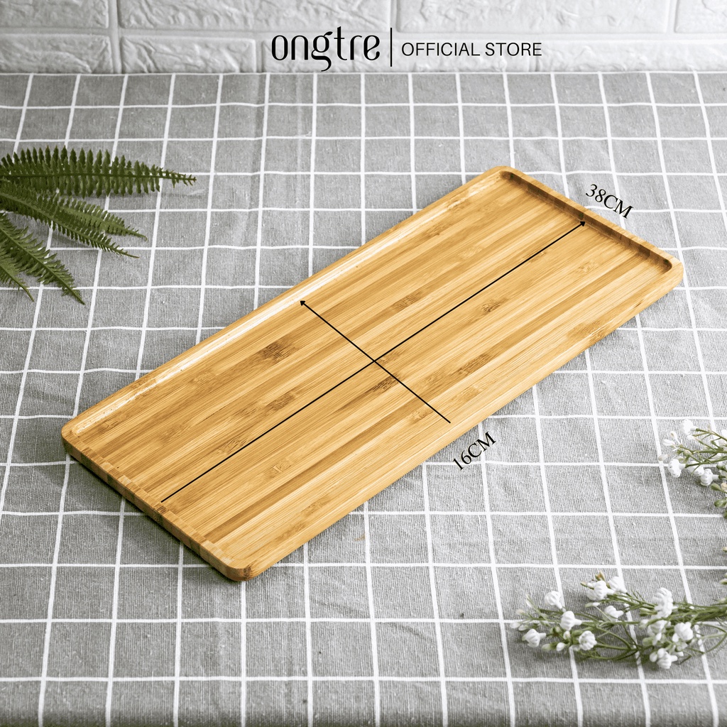 Khay Tre ONGTRE Tròn, Vuông, Chữ Nhật, Khay Đựng Đồ Ăn, Khay Trà, Khay Phục Vụ Decor Nhà Hàng, Khách Sạn