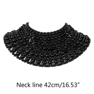 Vipdeal1 Vòng cổ Cơ Thể Dạng Yếm Đính Hạt Ngọc Trai Sang Trọng Thanh Lịch Phong Cách vintage