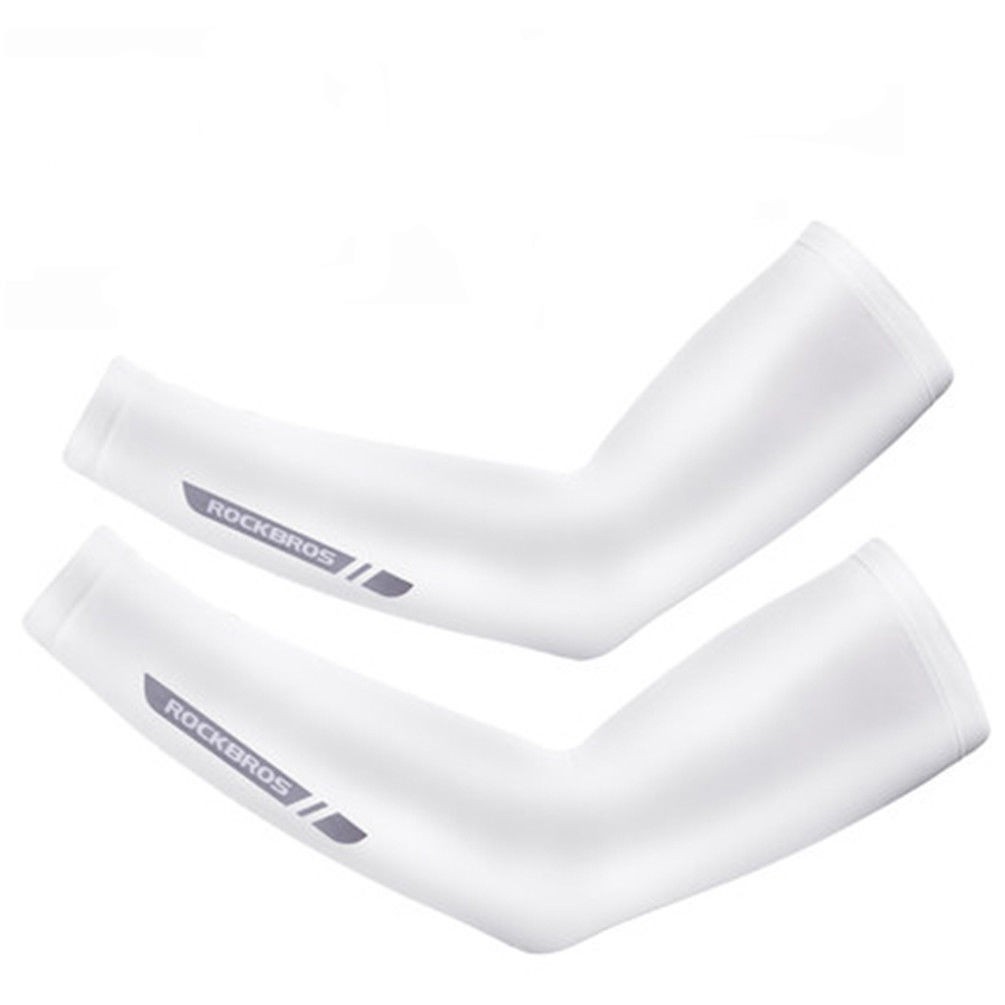 Rockbros Găng Cánh Tay Chống Nắng Chống Tia UV Bằng Vải Lụa Lạnh Thoải Mái An Toàn Khi Chơi Thể Thao