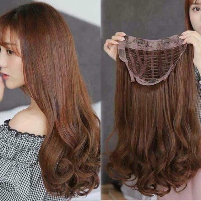 [HÀNG SIÊU CẤP] KẸP TÓC GIẢ U XOĂN ĐUÔI LƯỚI HOA CAO CẤP