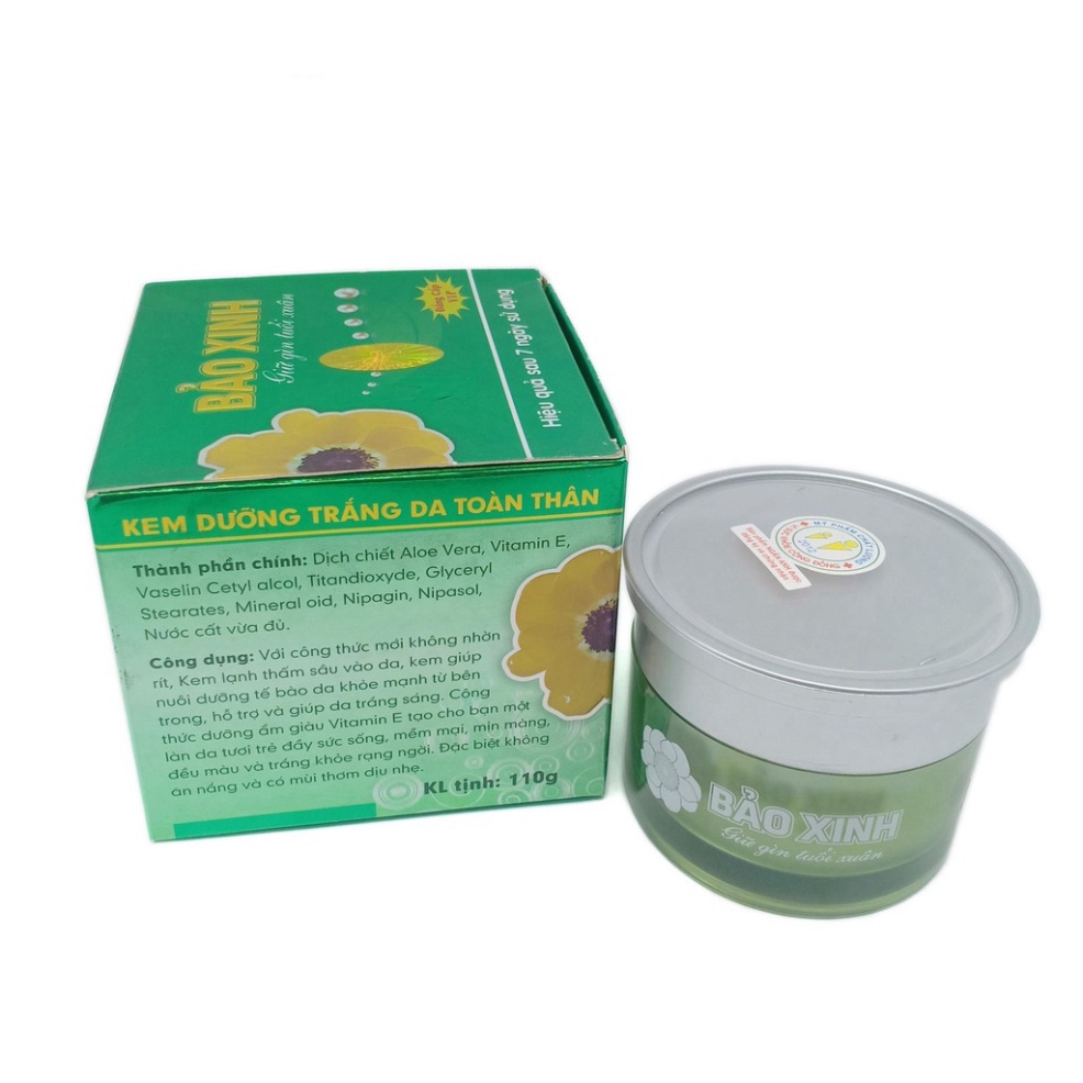 Kem body Trắng da toàn thân Bảo Xinh 110g (xanh lá)