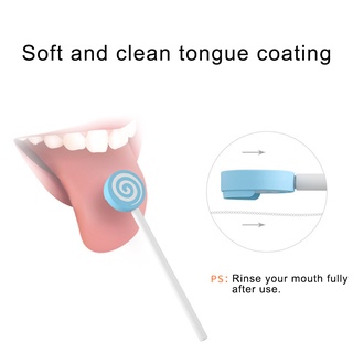 [Hàng mới về] Dụng cụ cạo lưỡi hình cây kẹo mút xinh xắn cho bé