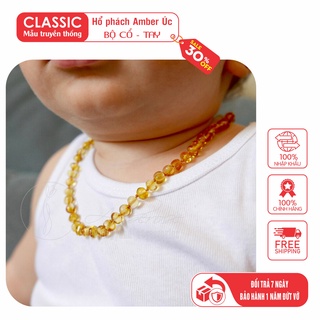 Vòng cổ Amber Úc cho bé 0-10 tuổi  VCM1MO