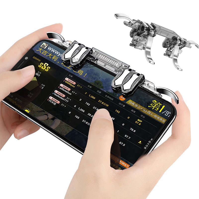 Tay Cầm Chơi Game Liên Quân Mobile PUBG ROS Kèm 04 Nút Joystick chống mỏi tay khi chơi game, tiện lợi thoải mái