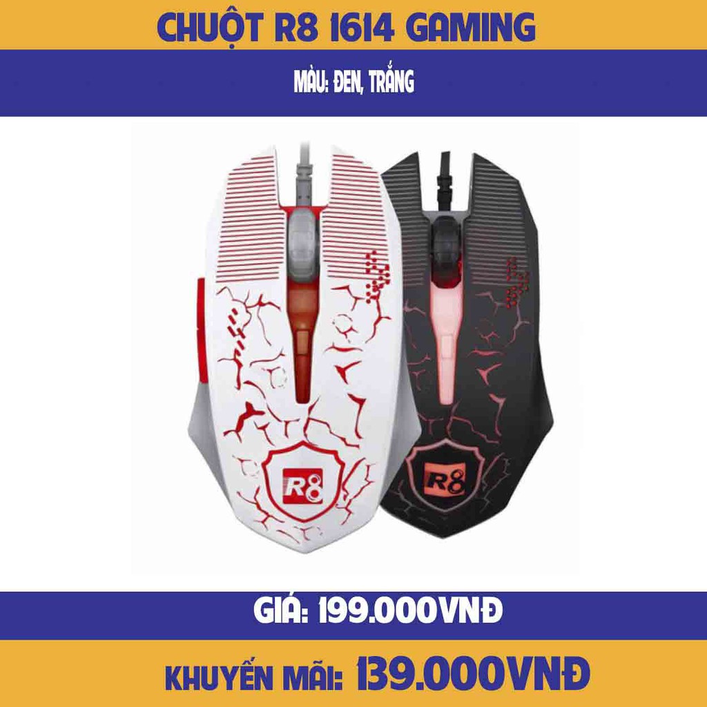 Chuột chuyên Game R8 1614 - Led 7 màu tự chuyển-Hàng chính hãng ...