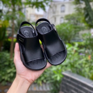 Form nhỏ Sandal Hở Mũi Da Trơn Đế Siêu Mềm Phong Cách Hàn Quốc Cho Bé Trai K152