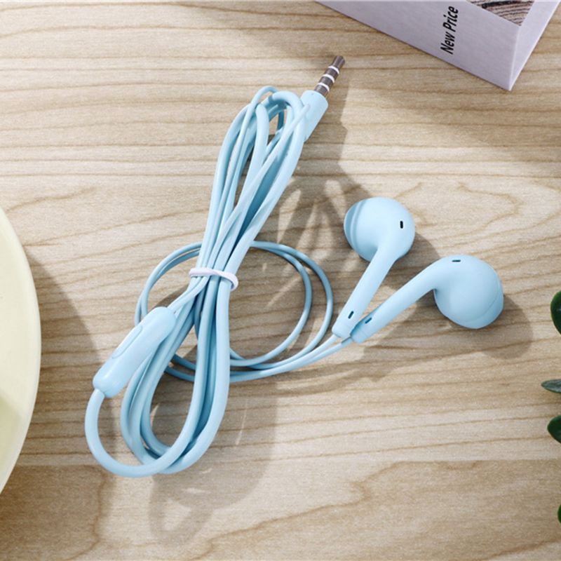 Tai nghe nhét tai có micro tích hợp kiểu dáng thể thao có dây âm siêu trầm 3.5 mm hỗ trợ rảnh tay