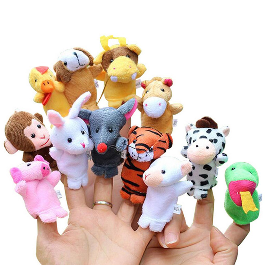 Set 12 Con Rối ngón tay Xinh Xắn Dành kể chuyện Cho Các Bé | Shopee ...