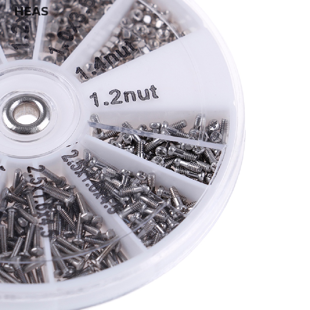 Set 600 Ốc Vít Nhỏ + Tua Vít Sửa Kính Mắt Tiện Dụng Id