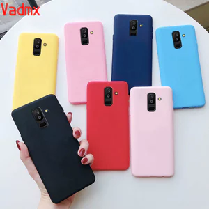 Ốp điện thoại bằng silicone mềm cho SAMSUNG GALAXY A6 PLUS J8 A7 A6 2018 J4+ J4 PLUS