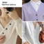 GAVESTO 6 Chiếc Nút Áo Phụ Kiện May Chống Hạn Chế Không May Có Thể Tháo Rời