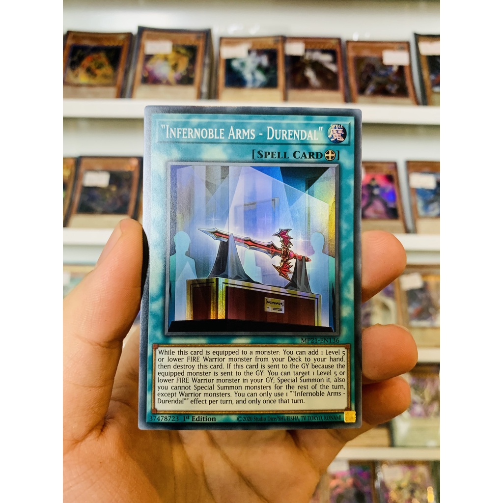 Thẻ Bài Lẻ Yugioh Mã Mp21 En136 Infernoble Arms Durendal Super Rare 1st Edition 3686