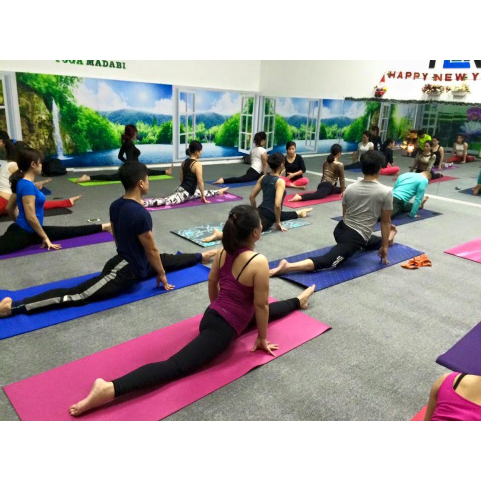 Ảnh Thảm tập yoga, gym đàn hồi, thảm yoga chống trượt, dày Chính hãng Amalife 2