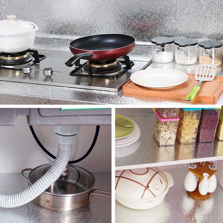 Giấy Bạc Gián Tường Nhà Bếp,Chống Thấm Dầu, Thấm Nước (hỏa tốc)