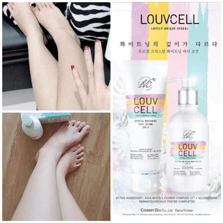 Kem dưỡng trắng da body Louv Cell Crystal Whitening Body Lotion 120ml 250ml