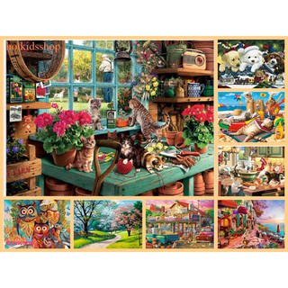 Bộ Tranh Ghép Xếp Hình 1000 Mảnh Giấy Bồi Trắng Cao Cấp Kt 70X50Cm/ Jigsaw  Puzzle | Shopee Việt Nam