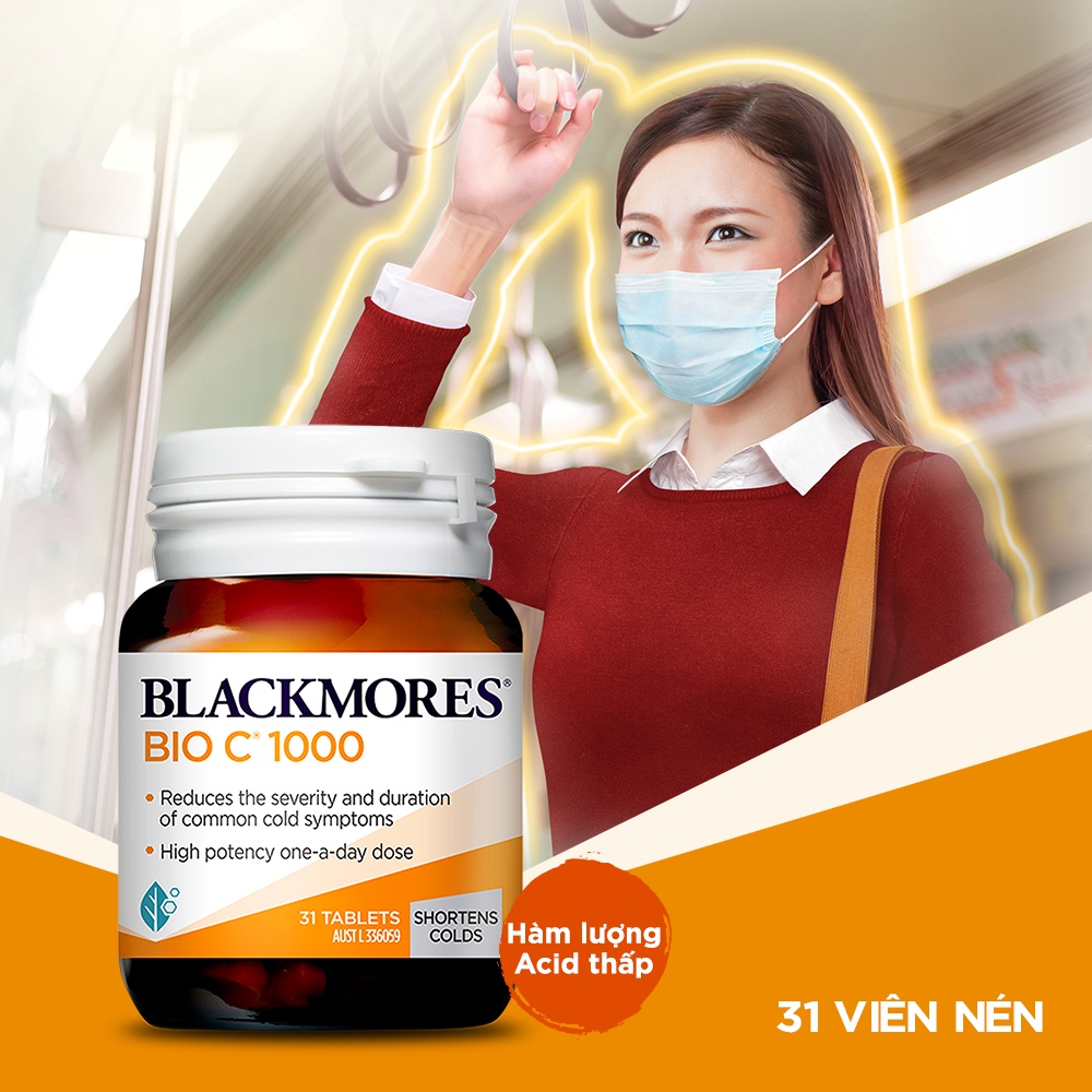 Mô tả Combo 2 Viên Uống Bổ Sung Vitamin C Blackmores Bio C 1000mg 31 Viên/Lọ - 1