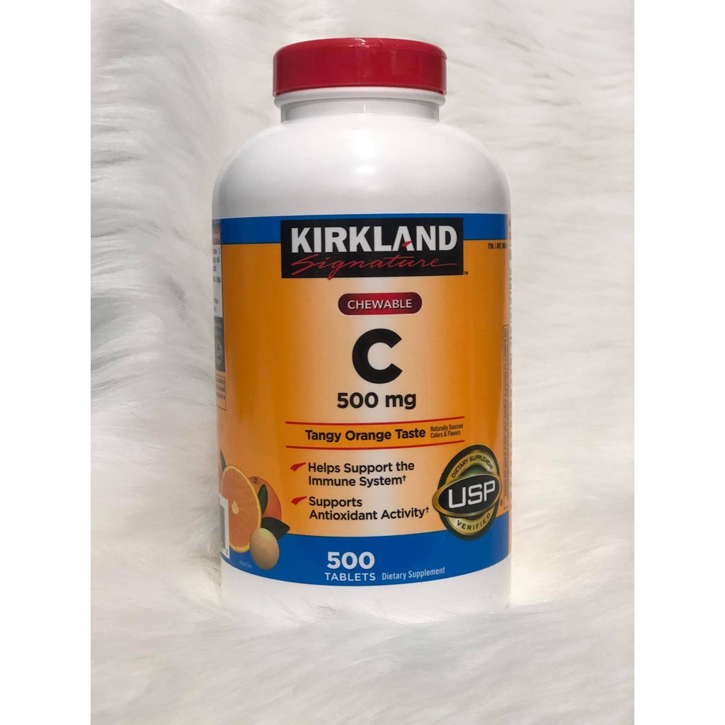 Kẹo nhai Vitamin C Kirkland 500mg hộp 500v Shopee Việt Nam