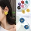 JVSUB Bông Tai Hoa Lớn Thời Trang Trang Trang Sức Quyến Rũ Phong Cách Hàn Quốc