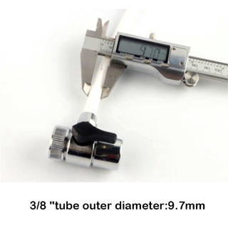 GUADALUPE1 Máy Lọc Nước Van Đơn Cắt 9,5 Mm Đầu Nối Ống Diverter Phụ Kiện Lọc Nước 3 / 8 “Ống Hợp Kim Chuyển Đổi Vòi Phụ Kiện Adapter