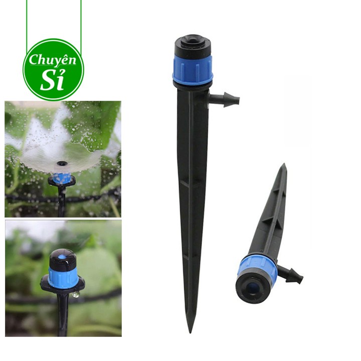 10 Béc Tưới Gốc - Béc Xòe 360 Độ, Chân 6mm