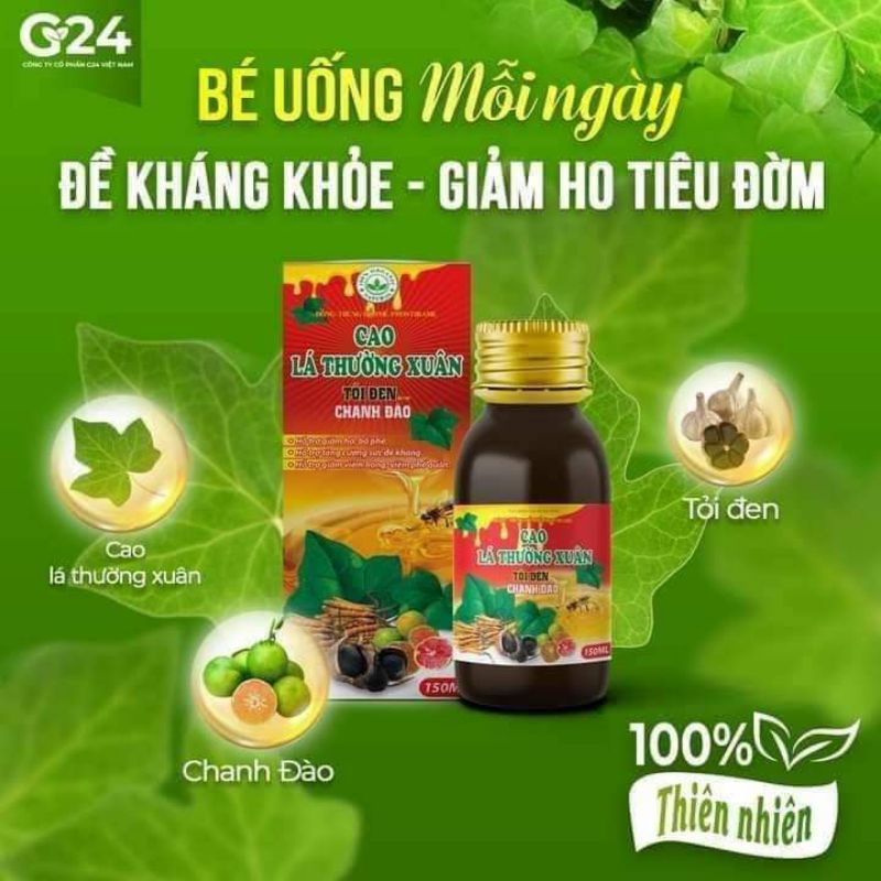 Có cách nào tạo cao lá thường xuân tỏi đen mật ong chanh đào tự nhiên tại nhà không?
