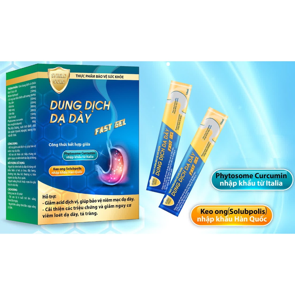 Dung dịch dạ dày Fast Gel: Giải pháp bảo vệ dạ dày hiệu quả