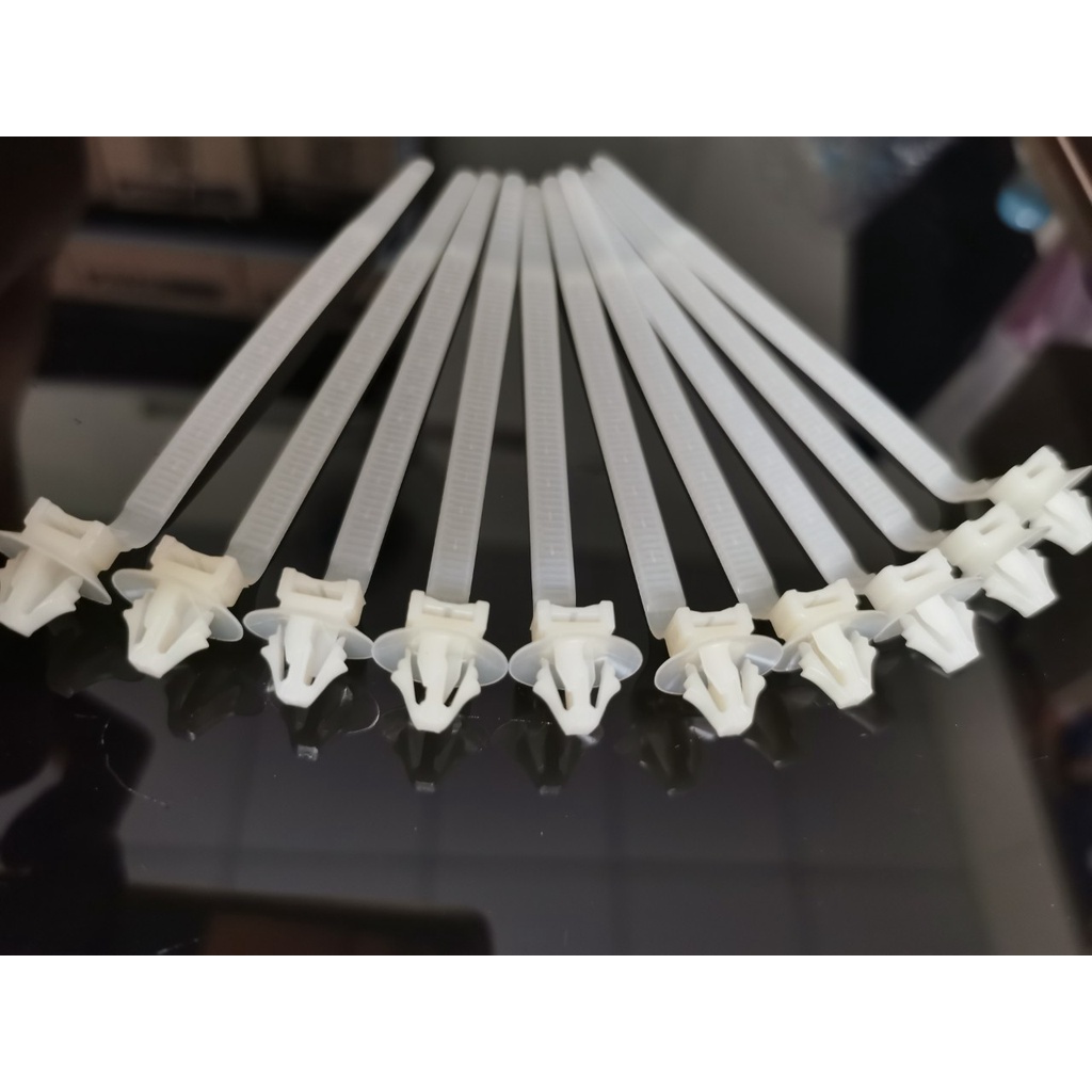dây rút ghim nhựa chuyên dùng cho ô tô.bịch 10 cái 5mm×120mm chân lỗ ...