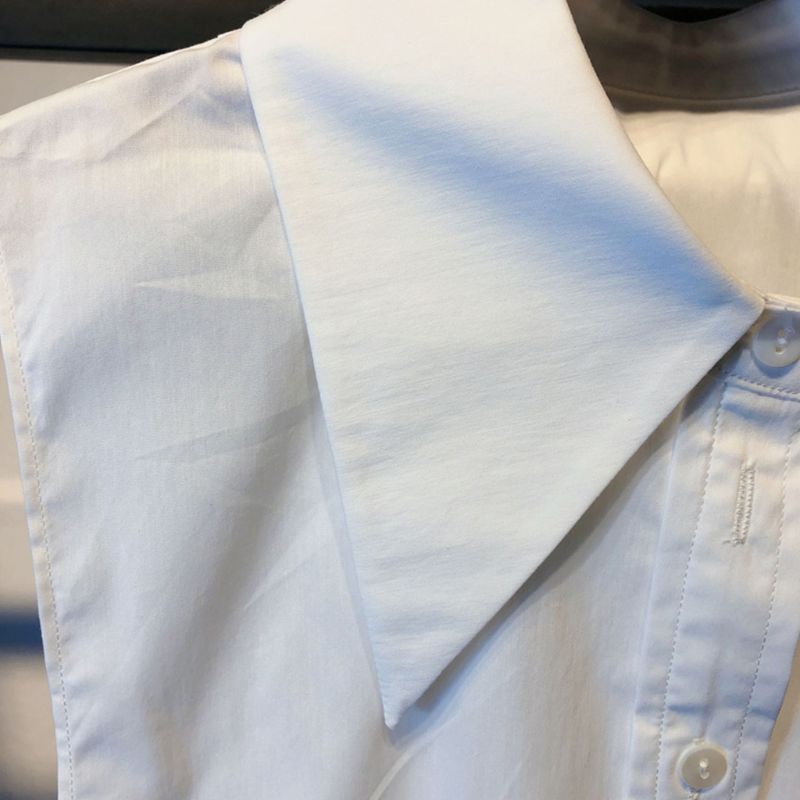 Cổ áo giả vải cotton có thể tháo rời thời trang thanh lịch cho nữ